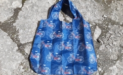 Shopping bag with bike motives