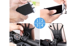 Silicone phone holder